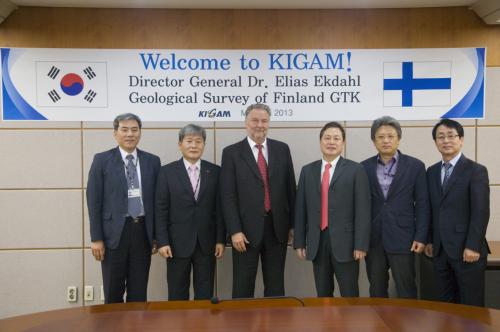 핀란드 지질조사소 소장 KIGAM 방문