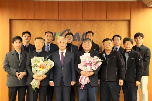 김학주 책임기술원, 권영진 선임기술원 정년퇴임식 