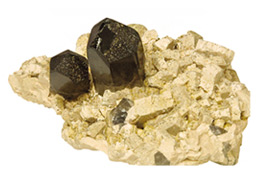 연수정과 정장석(Smoky Quartz & Orthoclase), 경상북도 문경시 이미지